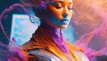 20-Firefly I write an article about artificial intelligence in the workplace create a cool image